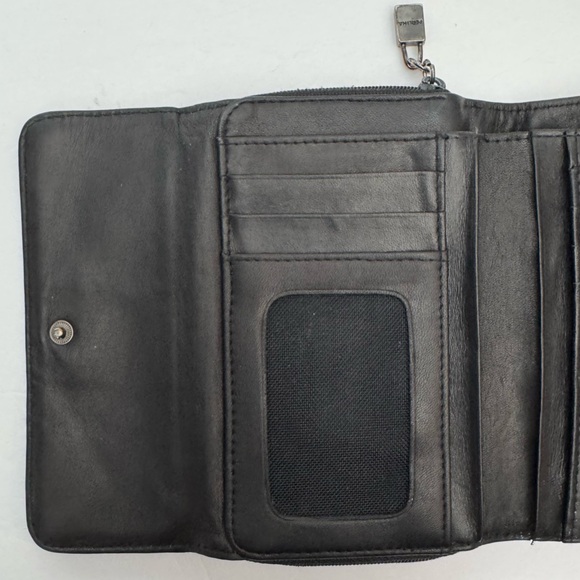 Perlina Black Leather Bifold Wallet - Picture 6 of 13
